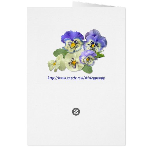 PANSY PASTEL ~  Card (Back)