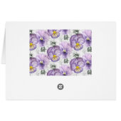 Pansy pattern (Back Horizontal)