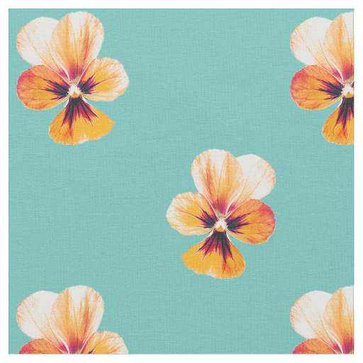 pansy pattern fabric