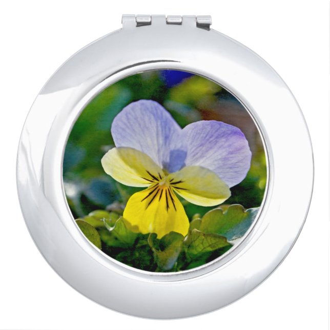Pansy Perfection Makeup Mirror (Front)