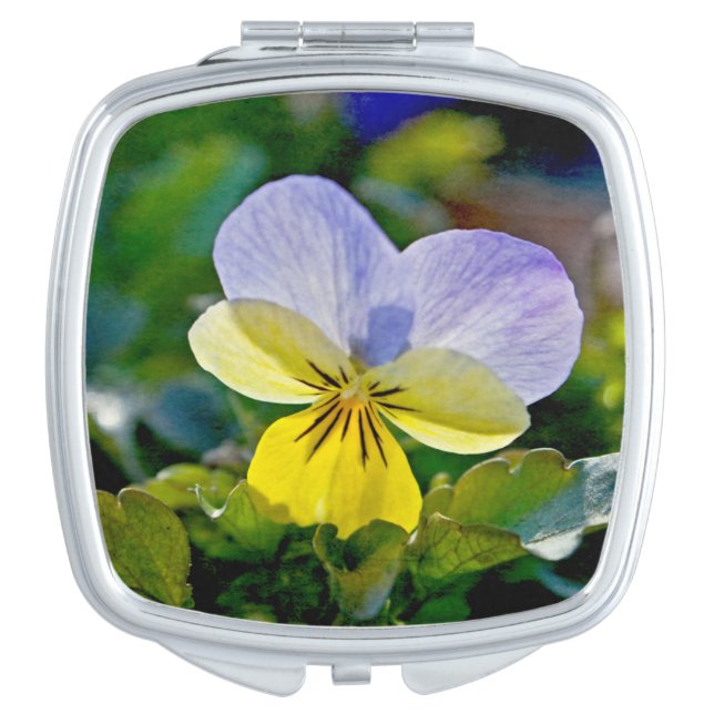 Pansy Perfection Makeup Mirror (Front)