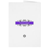 Pansy Photo Card for mom (Back)