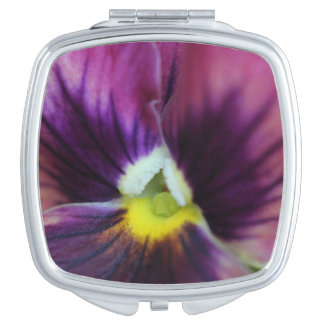 Pansy pocket mirror