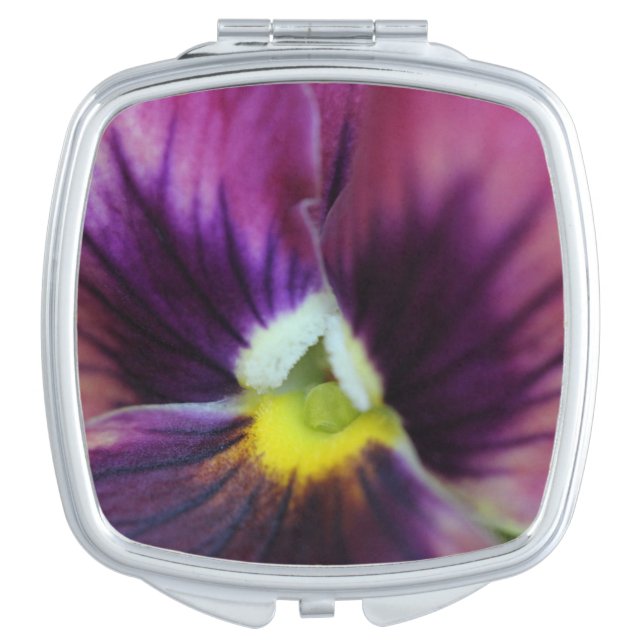 Pansy pocket mirror (Front)