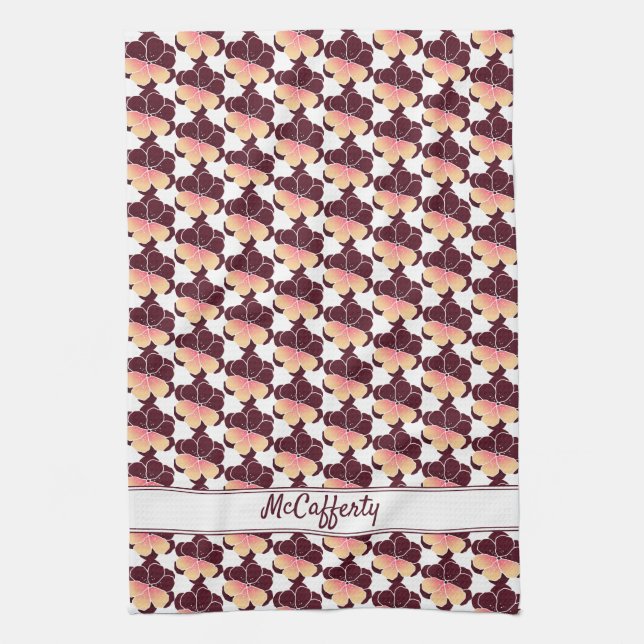 Pansy Power Kitchen Towel (Vertical)