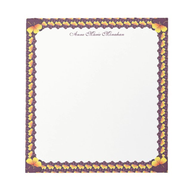 Pansy Power Notepad (Front)