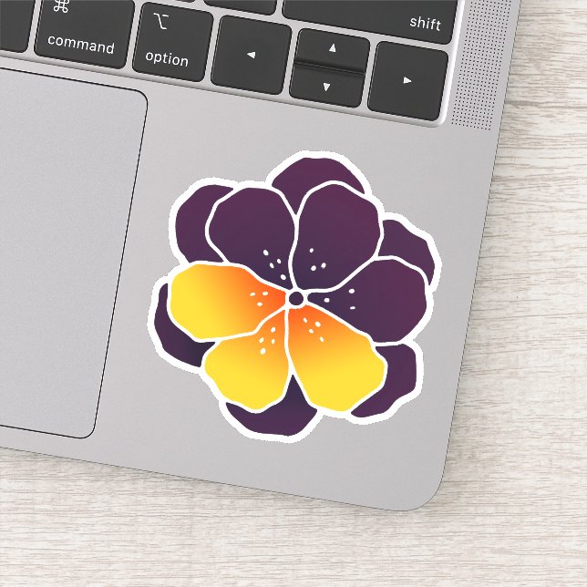 Pansy Power Sticker (Detail)