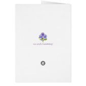 Pansy Seeds - Blank Card (Back)