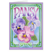 Pansy Seeds - Blank Card (Front)
