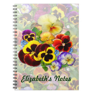 Pansy Spray ~ Note Book
