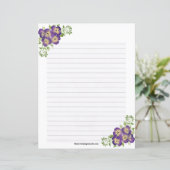 Pansy Stationery (Standing Front)