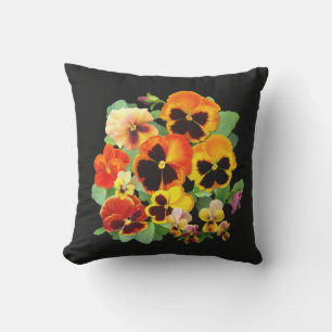 Pansy Sunset Outdoor Pillow