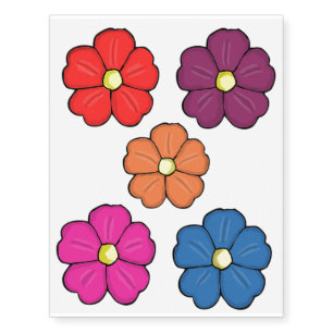 Pansy temporary tattoos