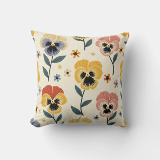 Pansy Throw Pillow