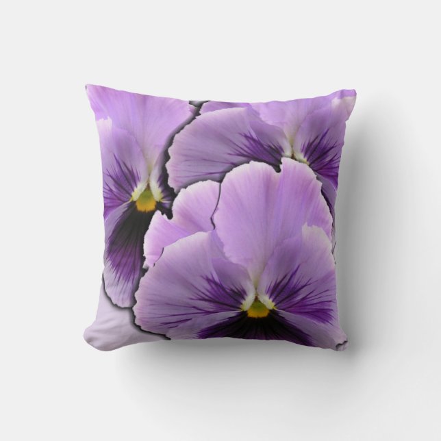 Pansy Throw Pillow (Front)