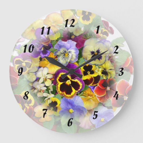 Pansy Time   Clock