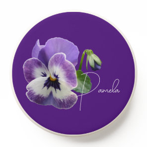 Pansy Viola Flower Phone Grips