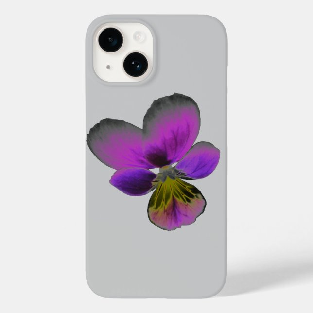 Pansy Wild Dark Purple Case-Mate iPhone Case (Back)