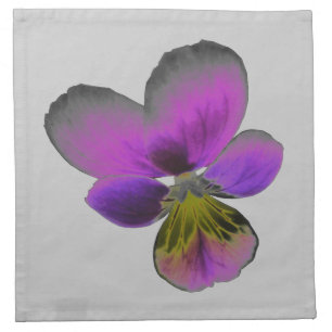 Pansy Wild Dark Purple Napkin