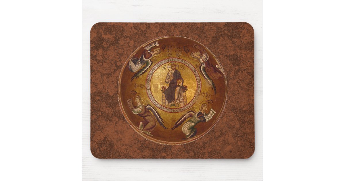 Pantakrator Christian Icon of Jesus Christ Mouse Pad | Zazzle