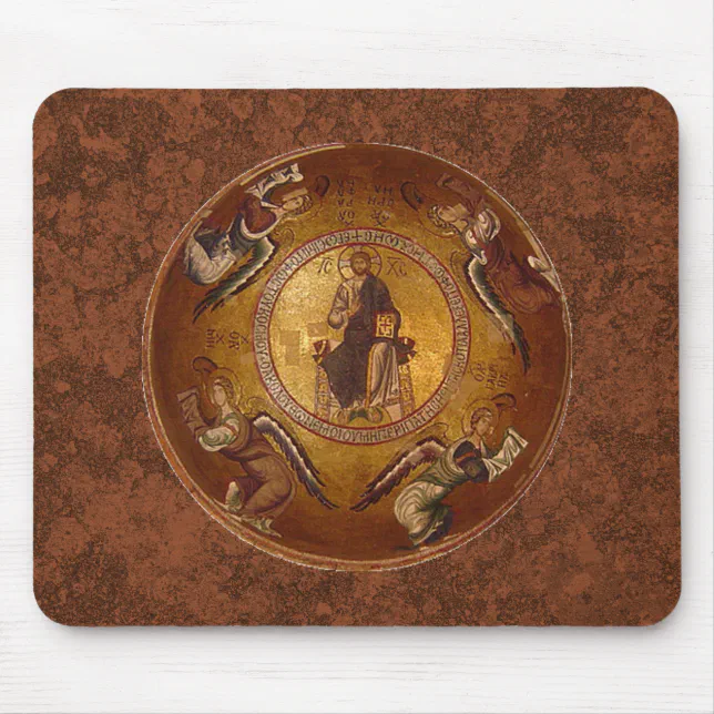 Pantakrator Christian Icon of Jesus Christ Mouse Pad | Zazzle