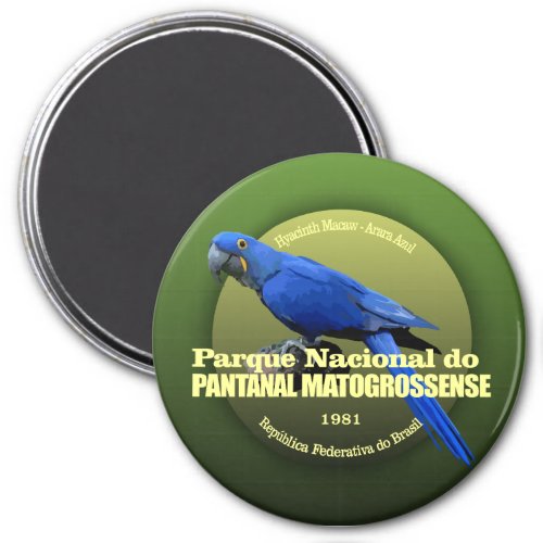 Pantanal Matogrossense NP Macaw WT Magnet