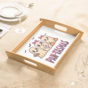 Pantasmas Funny Ghost Groovy Retro Halloween Serving Tray