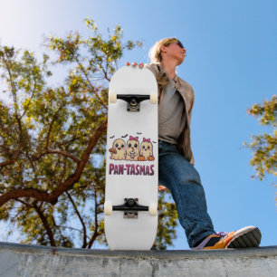 Pantasmas Funny Ghost Groovy Retro Halloween Skateboard