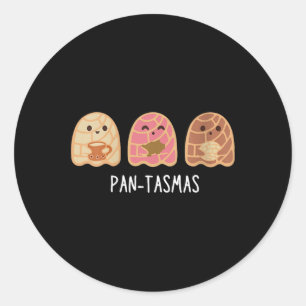 Pantasmas Ghost Funny Spooky Conchas Mexican Ghost Classic Round Sticker