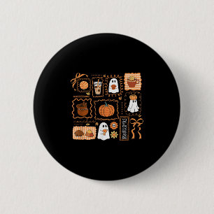 Pantasmas Halloween Ghost Conchas Spanish Mexican  Button
