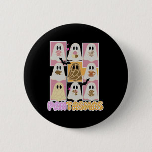 Pantasmas Pan Dulce Ghost Spanish Mexican Hallowee Button