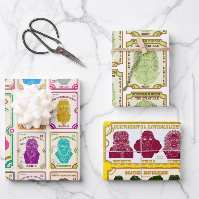 Pantheism, Empiricism & Rationalism, Hobbesian Wrapping Paper Sheets (Front)