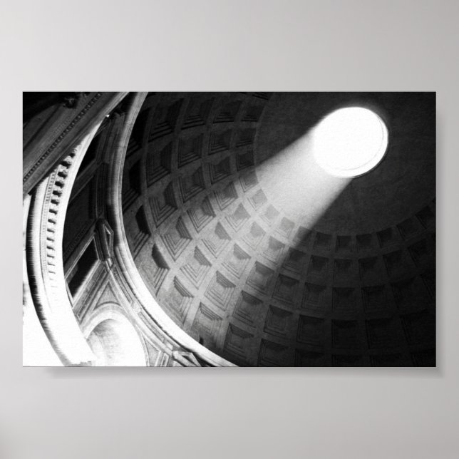 Pantheon Ceiling - Rome, Italy Poster (Front)