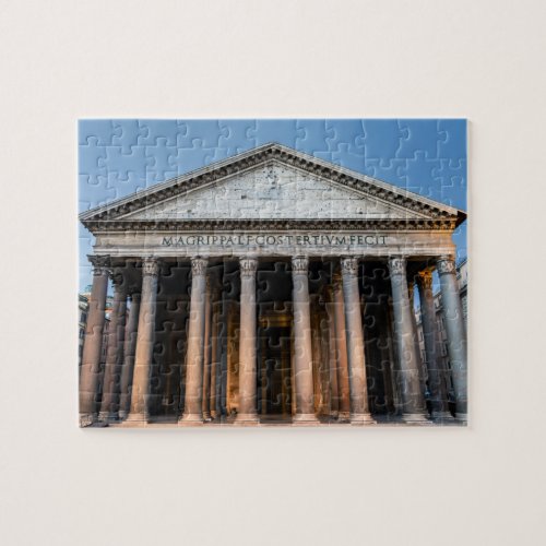 Pantheon holy temple at dawn _ Rome Italy Jigsaw Puzzle