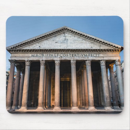 Pantheon holy temple at dawn _ Rome Italy Mouse Pad