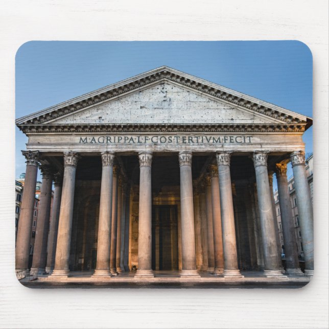 Pantheon holy temple at dawn - Rome, Italy Mouse Pad (Front)