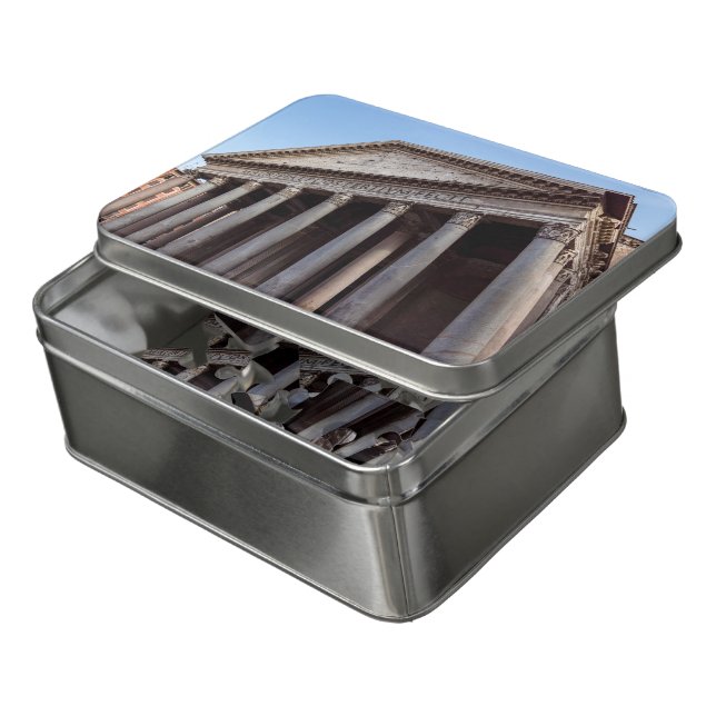 Pantheon holy temple in Rome - Italy, Europe Jigsaw Puzzle (Lid Open)