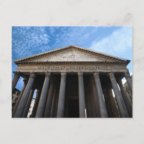pantheon in rome postcard