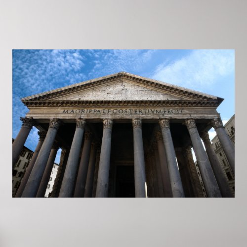 pantheon in rome poster