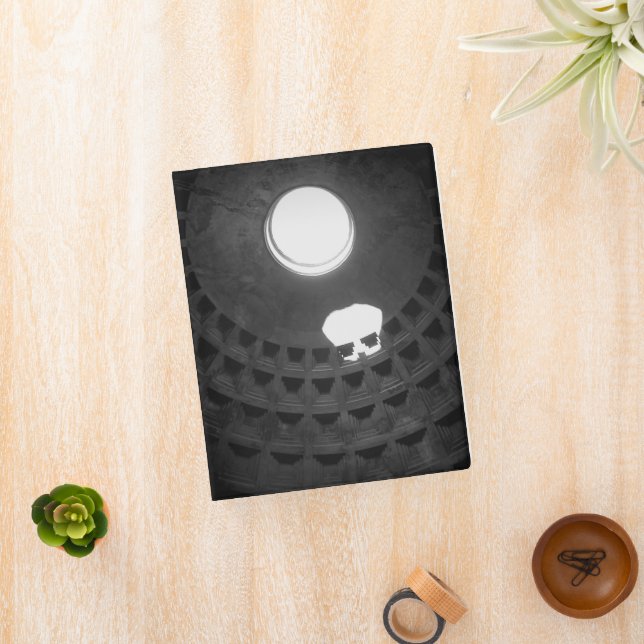Pantheon Light Skull Rome Italy Black and White Mini Binder (InSitu)