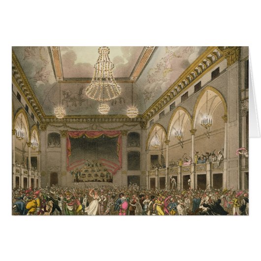 Pantheon Masquerade from 'Ackermann's Microcosm Cards (Front Horizontal)