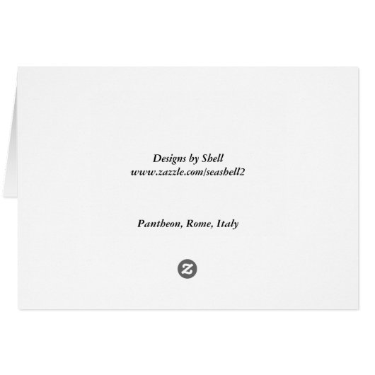 Pantheon, Rome, Italy (Back Horizontal)