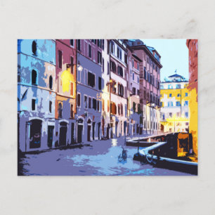 Pantheon Rome Italy Street View Postcard