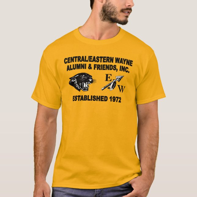 Panther and Trending EW Gold T-Shirt (Front)