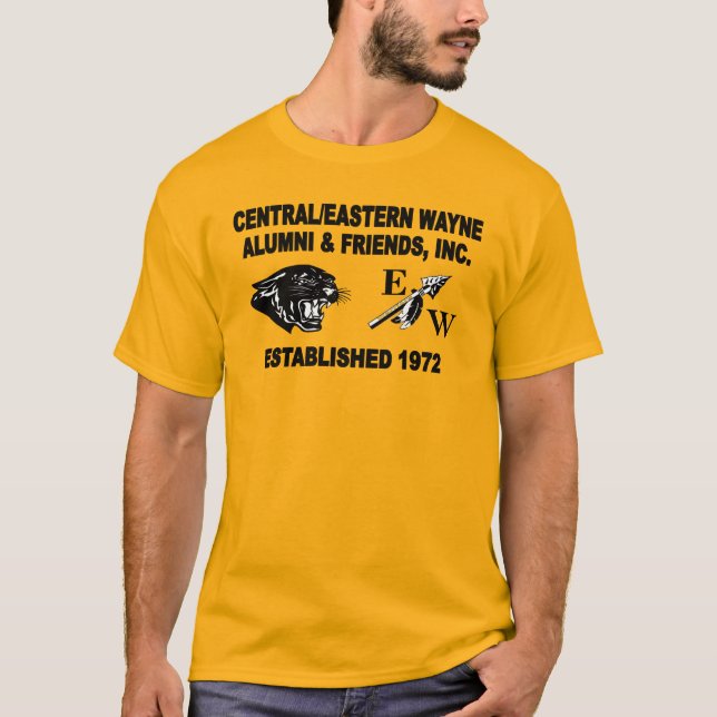 Panther and Trending EW Gold T-Shirt (Front)