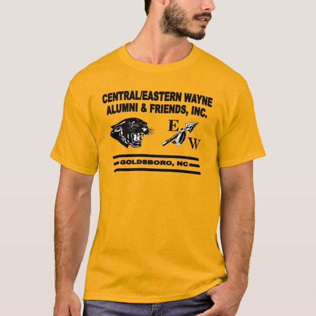 Panther and Trending EW Gold T-Shirt (Front)