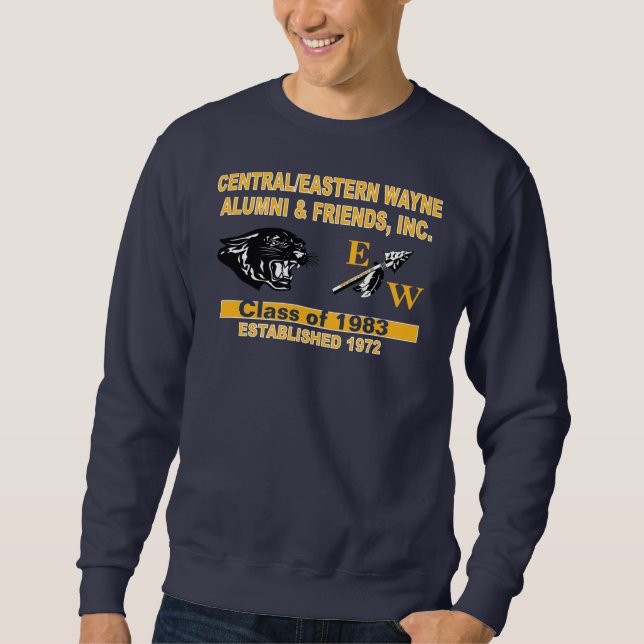 Panther and Trending EW Navy Blue Sweatshirt (Front)