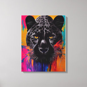 Panther Animal Discovery Adventure Nature Planet E Canvas Print