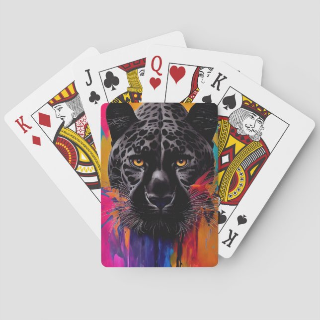 Panther Animal Discovery Adventure Nature Planet E Poker Cards (Back)