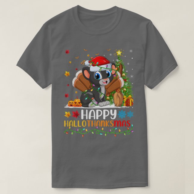 Panther Animal Lover Funny Happy Panther HelloThan T-Shirt (Design Front)
